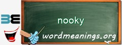 WordMeaning blackboard for nooky